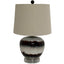 Sepia Shadows Squat Table Lamp With Linen Shade - Lamps - British D'sire