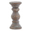 Siena Small Brown Column Candle Holder - Candle Holder - British D'sire