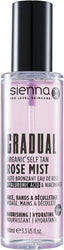 Sienna X Gradual Organic Self Tan Rose Mist Hyaluronic Acid & Niacinamide Facial Tanner - British D'sire