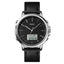 SKMEI 1652 Dual Movement Sports Leather Alloy Male Watch, Color: Silver Shell White Machine - British D'sire