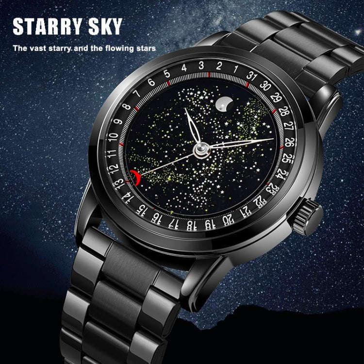 SKMEI 2116 Multifunctional Men 30M Waterproof Fashion Casual Quartz Watch(Black Leather) - British D'sire