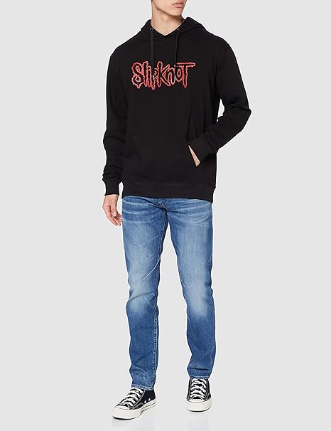 Slipknot Men's Logo Long Sleeve Hoodie - Men's Hoodie - British D'sire
