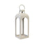 Small Off White Metal Open Face Lantern 41cm - Candle Holder - British D'sire