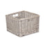 Square Antique Wash Unlined Storage Basket - Storage Baskets - British D'sire