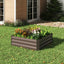 Square Metal Raised Bed Kit Raised Garden Bed Outdoor Seed Bed Planter 100 cm W x 100 cm D - Raised Garden Bed - British D'sire