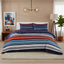 Striped Duvet Set Stylish Easy Care Bedding with Classic Pattern - Double - British D'sire