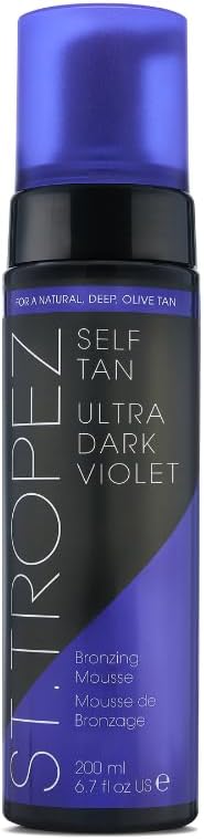 St.Tropez Ultra Dark Violet Mousse, Tri-Tan Technology for Deep Dark Glow, Vegan, Natural and Cruelty Free, 200ml - British D'sire