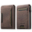 Suteni Denim Pattern Button Automatically Pops Out the Card Box(Brown) - British D'sire