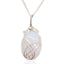 Swirl Wrapped Gemstone Necklace - Opalite - Indian Gemstone Necklaces - British D'sire