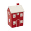 Tall Red Ceramic LED Heart House - Figurines - British D'sire