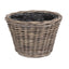 Tapered Rattan Round Planter with Plastic Lining - Trugs - British D'sire