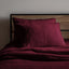 Teddy Bear Fleece Super Soft Cosy Pillow Case Pair - Plum - British D'sire