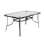 Tempered Glass Outdoor Coffee Table with Parasol Hole 150*90cm - Coffee Table - British D'sire