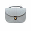 The Olympia Handmade Leather Handbag - Ghost Grey - Crossbody Bag - British D'sire