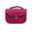 The Olympia Handmade Leather Handbag - Magenta Pink - Crossbody Bag - British D'sire