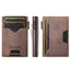 The Suteni denim double - sided card slot button automatically ejects the card box(Brown) - British D'sire