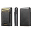 The Suteni oil wax pattern button automatically pops out the elastic band card box(Black) - British D'sire