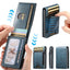 The Suteni oil wax pattern button automatically pops out the elastic band card box(Blue) - British D'sire