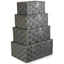 Twisted Grey Paper Rope Picnic Basket - Storage Baskets - British D'sire