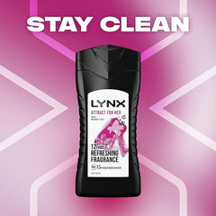 Unbranded LYNX Attract for Her Trio & Speaker Gift Set 2 bodysprays & bodywash perfect for her daily routine 3 piece - British D'sire