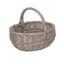 Unlined Antique Wash Wicker Bathroom Shopping Basket - Shopping Baskets - British D'sire