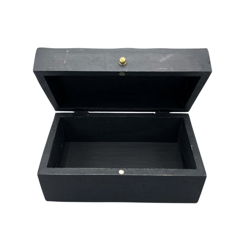 Vintage Deco - Multi Purpose Box - 22X12X10cm - Black Swirls - Storage Boxes - British D'sire
