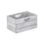 Vintage White Wash Effect Wooden Planter With Plastic Lining - Trugs - British D'sire