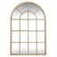 Washed Wood Arched Window Mirror - Mirror - British D'sire