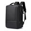 WEIXIER B759 Simple Expandable Men Shoulder Bag Large Capacity Laptop Backpacks(Black) - British D'sire