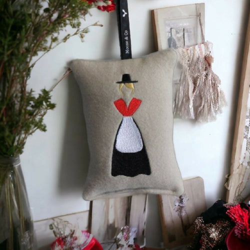 Welsh Lady Welsh memory Embroidered Hanging decoration