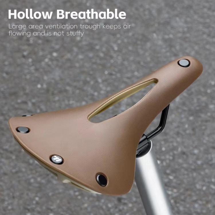 WEST BIKING YP0801257 Hollow Out Bicycle Saddle Cycling Gear(Brown) - British D'sire