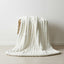 Luxury Big Cord Blanket Thick Ribbed Throw Ultimate Comfort Warmth - White