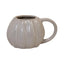 White Ceramic Pumpkin Mug - Coffe Mug - British D'sire