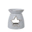 White Ceramic Star Cut-Out Wax Melt Tealight Holder - Candle Holders - British D'sire