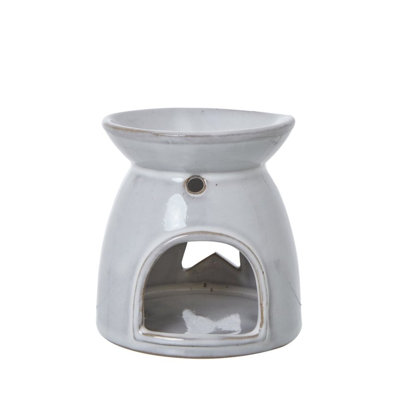 White Ceramic Star Cut-Out Wax Melt Tealight Holder - Candle Holders - British D'sire