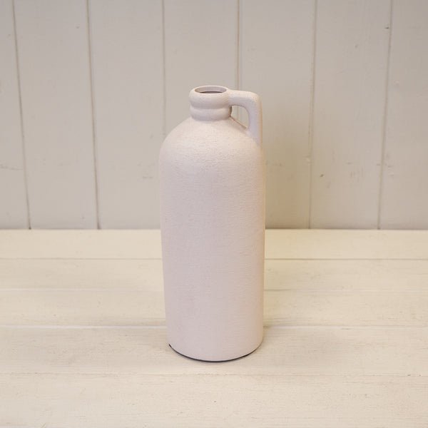 White Tall Textured Jug 9.5cm x 9.5cm x 24.3cm - Jugs - British D'sire