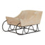 White Wash Collection Wooden Decorative Sleigh - Christmas Decor - British D'sire