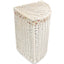 White Wash Corner Garden Rose Lined Laundry Basket - Laundry Baskets - British D'sire