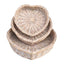 White Wash Heart Shaped Wicker - Serving Tray - British D'sire