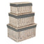 White Wash Steamed Cotton Lined Storage Basket - Storage Baskets - British D'sire
