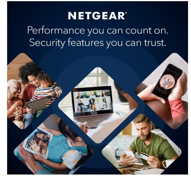 WiFi 7 Router Nighthawk Tri - Band WiFi 7 (RS700S) - security features, Wireless BE19000 speed (up to 19 Gbps) - 10gb Internet port - WiFi 7 Router - British D'sire
