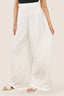 Women's Off White Palazzo Pants – Wide Leg and Lightweight Comfort - Trouser - British D'sire