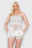 Women's Side Stripe Patch Vest Crop Top - Sporty Spaghetti Strap Sleeveless Summer Tank Top for Club Parties and Streetwear - Crop Top - British D'sire