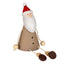 Wooden Jolly Sitting Santa Decoration - Christmas Decor - British D'sire