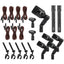 XTUGA DI7 7 - Piece Wired Dynamic Drum Mic Kit Kick Bass Tom/Snare Cymbals Microphone Set with XLR Cables - British D'sire