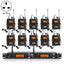 XTUGA IEM1200 Wireless Transmitter 10 Bodypack Stage Singer In - Ear Monitor System (UK Plug) - British D'sire
