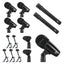 XTUGA MI7 - G 7 - Piece Wired Dynamic Drum Mic Kit Kick Bass Tom/Snare Cymbals Microphone Set - British D'sire
