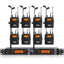XTUGA RW2080 UHF Wireless Stage Singer In - Ear Monitor System 8 BodyPacks(AU Plug) - British D'sire