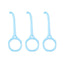 YOUTU 3pcs Invisible Braces Extractor Picking Hooks And Removing(Light Blue) - British D'sire