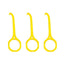 YOUTU 3pcs Invisible Braces Extractor Picking Hooks And Removing(Yellow) - British D'sire
